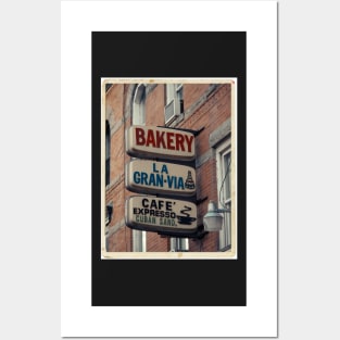 Bakery / Cafe Espresso La Gran Via - Store sign in Sunset Park, Brooklyn, NYC Posters and Art